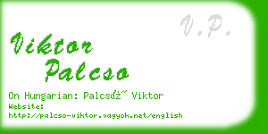 viktor palcso business card